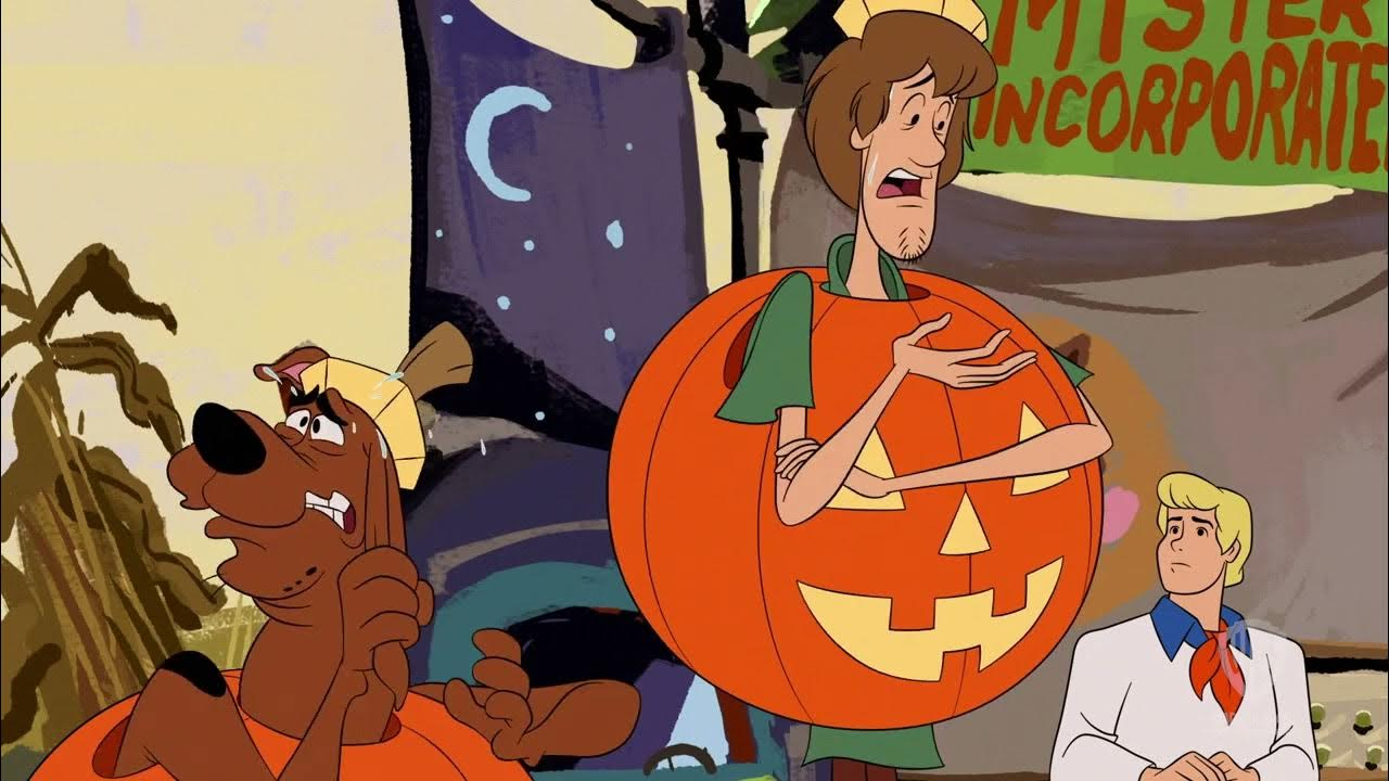 Scooby-Doo and Shaggy as pumpkins